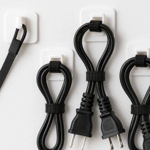Self Adhesive Cord Organizer Hooks Nylon Wire Ties Cable Management Clips for Appliances