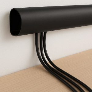 16 J Channel Cable Organizer Raceway Surface Mount Cord Shield for Wall and Desk