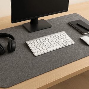 18 Felt Desk Mat Wool Blend Large Mouse Pad Comfortable Gaming Blotter for Home Studio