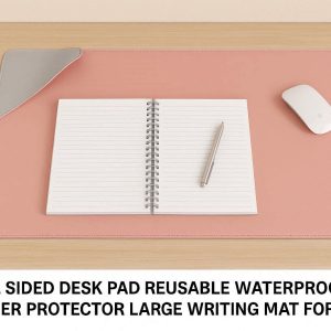 19 Dual Sided Desk Pad Reusable Waterproof PU Leather Protector Large Writing Mat for Students